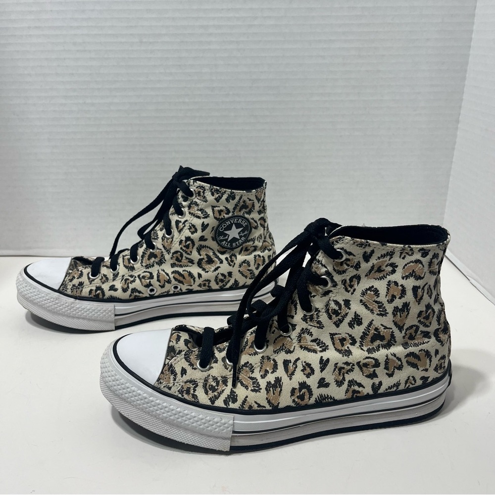 Converse Chuck Taylor All Star Lift High-Top platform sneakers animal print - Picture 2 of 15
